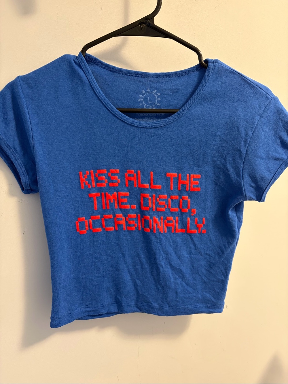 Harry Styles Kiss All The Time Disco Occasionally Cropped Tee